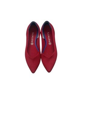 Rothy's The Pointed Toe Knit Flat Red Size 13W